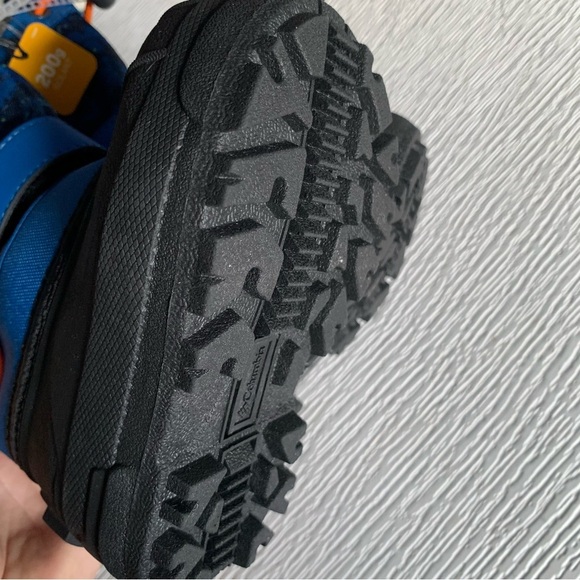 nwt Columbia Youth Powderbug Plus II Print Boot in Blue Black Size 6 & 7 Toddler - Picture 14 of 17
